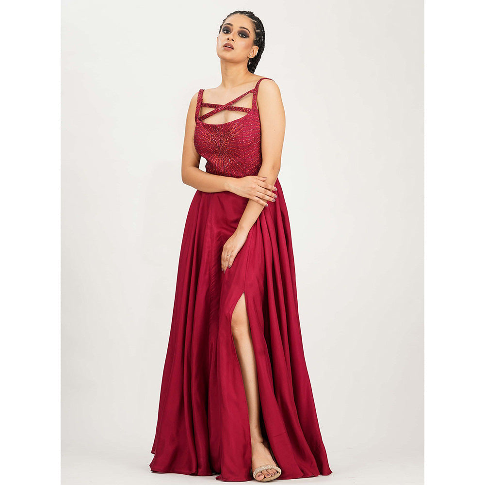 Shruti S Red Dancing Girl Gown