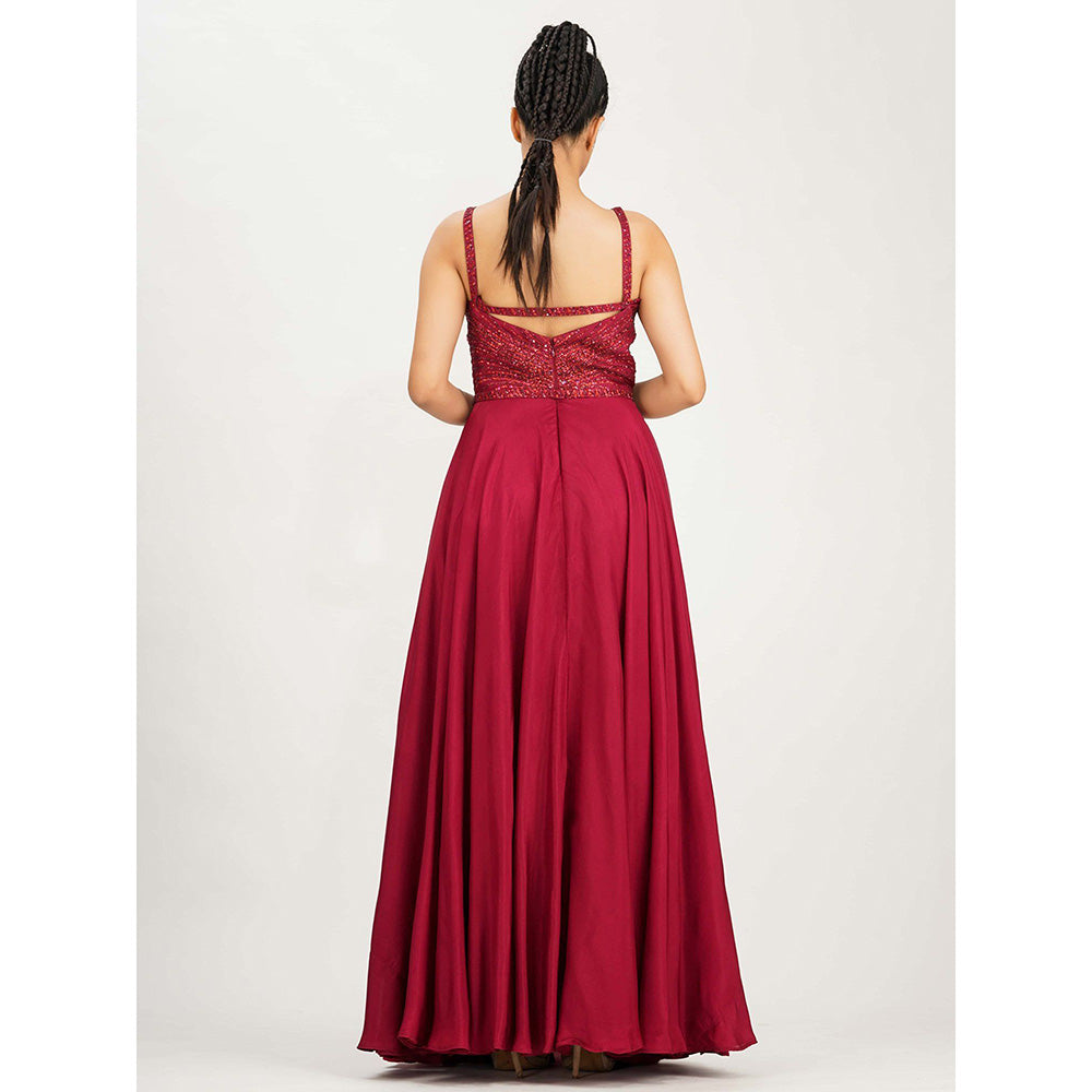 Shruti S Red Dancing Girl Gown