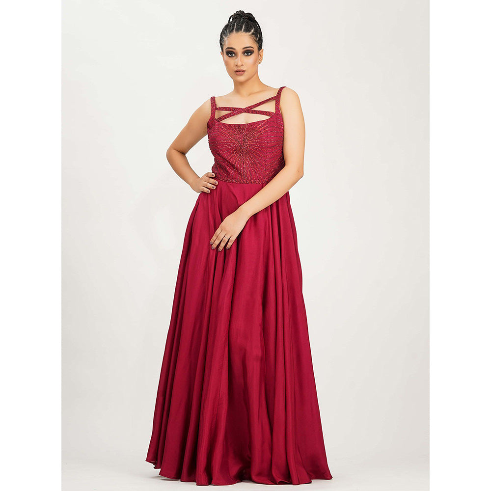 Shruti S Red Dancing Girl Gown