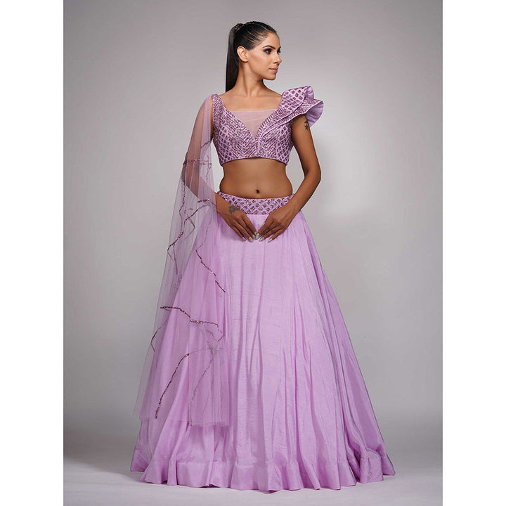 Shruti S Lavender Lehenga (Set of 2)