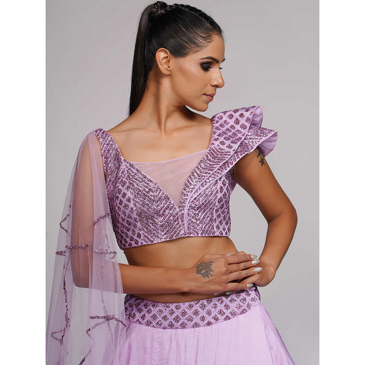 Shruti S Lavender Lehenga (Set of 2)