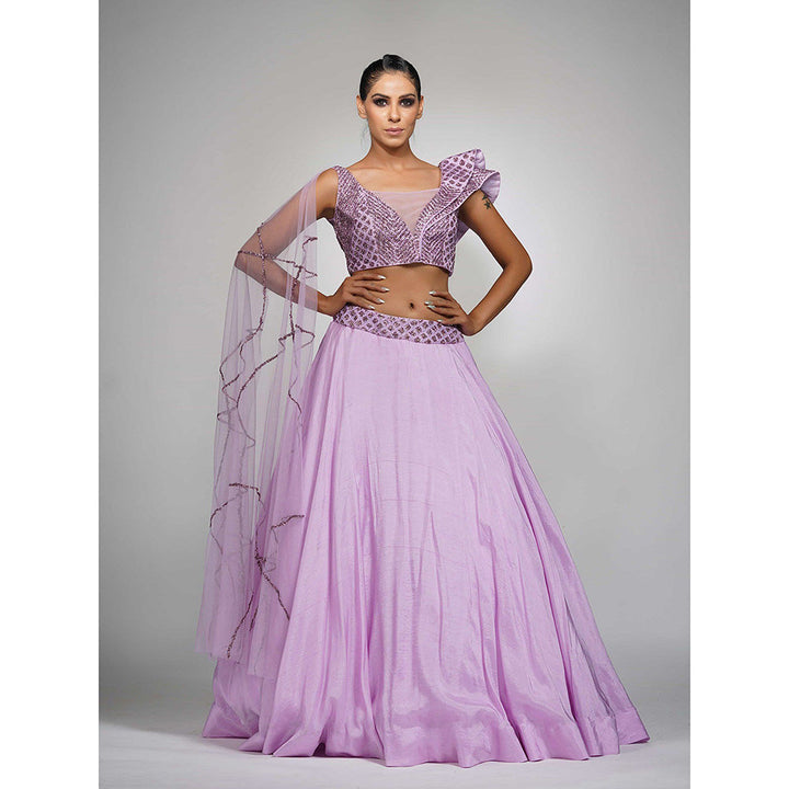 Shruti S Lavender Lehenga (Set of 2)