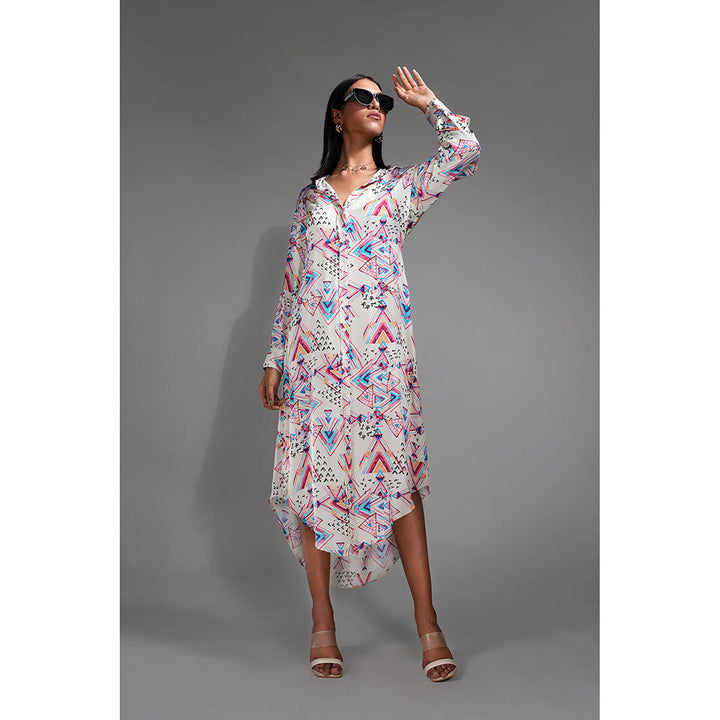 Shruti S Printed Shirt Midi Dress