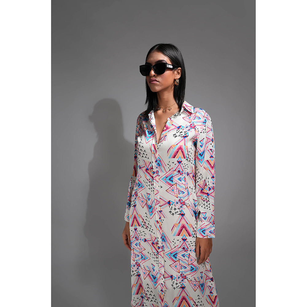 Shruti S Printed Shirt Midi Dress