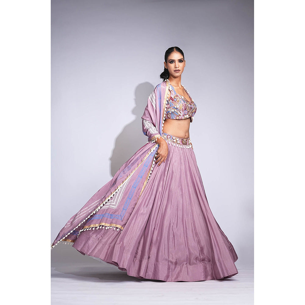 Shruti S Lavender Lehenga With Blouse And Dupatta