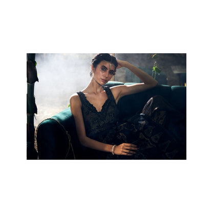 Shreeka Black Embroidered Organza Saree with Stitched Blouse