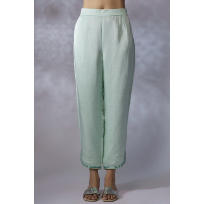 Shreeka Green Embroidered Kurta with Pant and Dupatta (Set of 3)