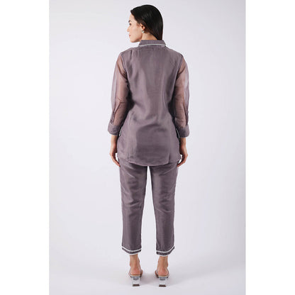 SHRUTI GOYAL Purple Embellished Co-Ord (Set of 2)