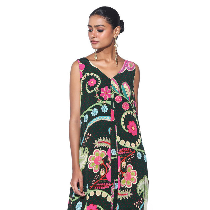 Siddhartha Bansal Emerald Royal Printed Jumpsuit