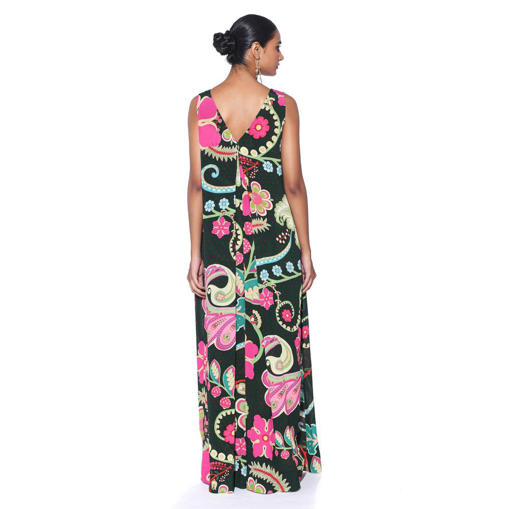 Siddhartha Bansal Emerald Royal Printed Jumpsuit