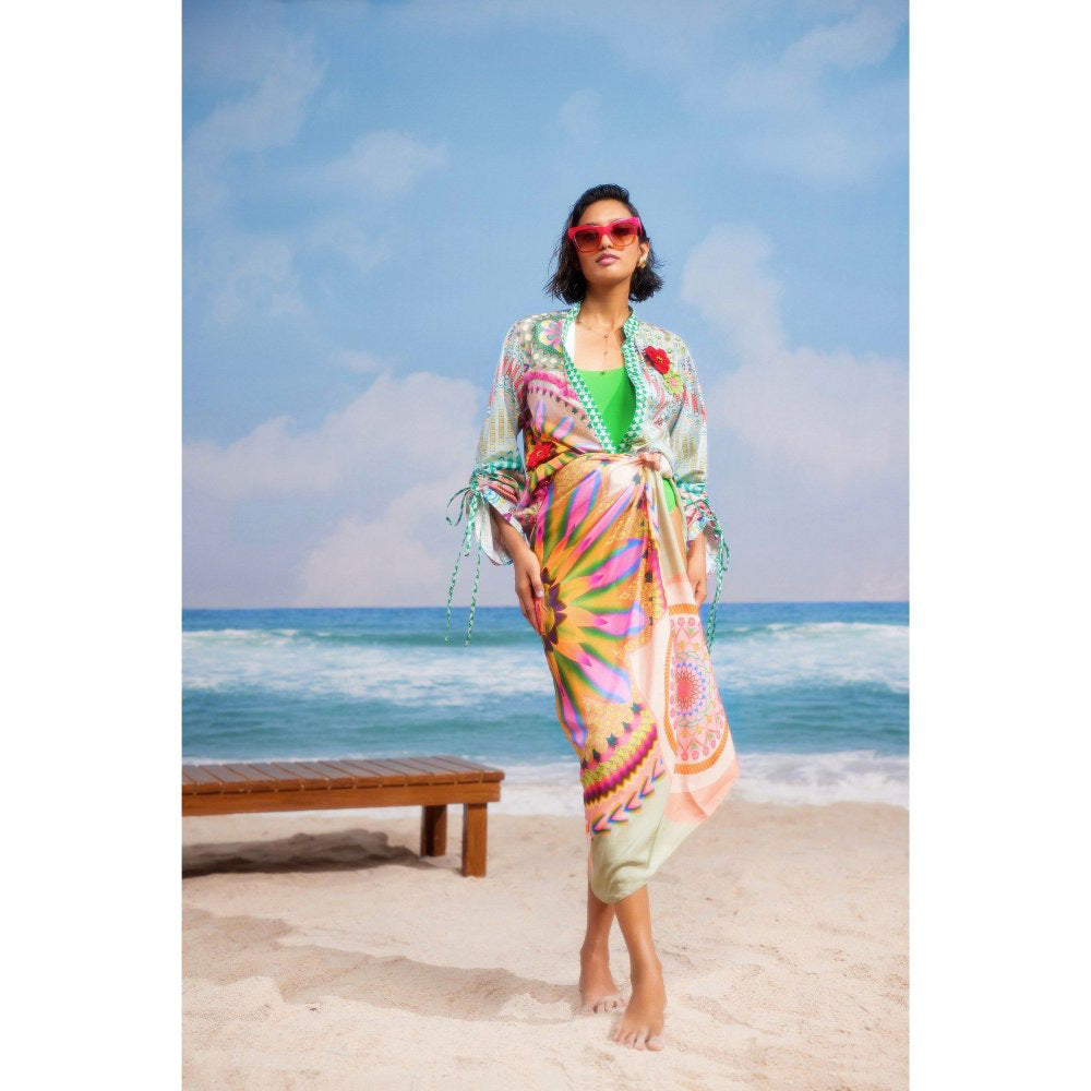 Siddhartha Bansal Green Floral Boy Friend Shirt