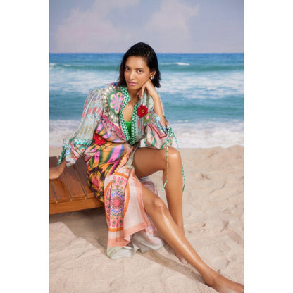 Siddhartha Bansal Green Floral Boy Friend Shirt