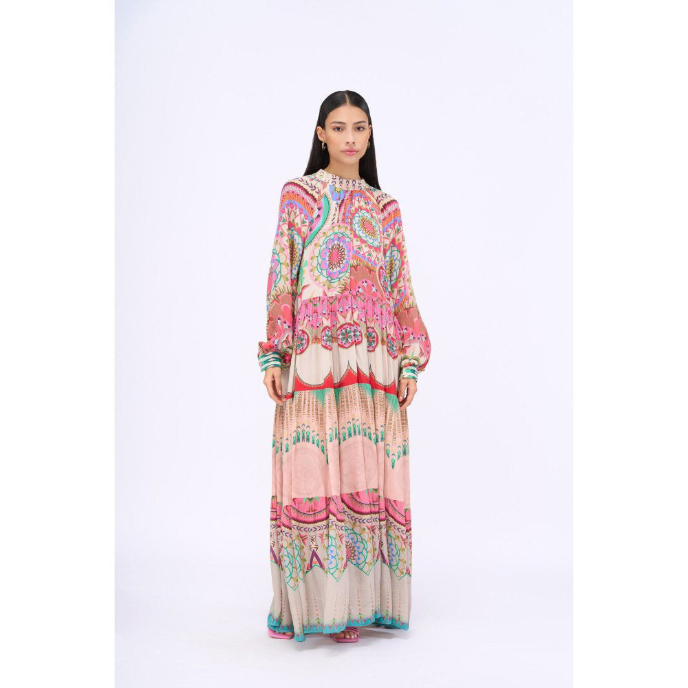 Siddhartha Bansal Multi-Colour Printed Maybelline Maxi Dress