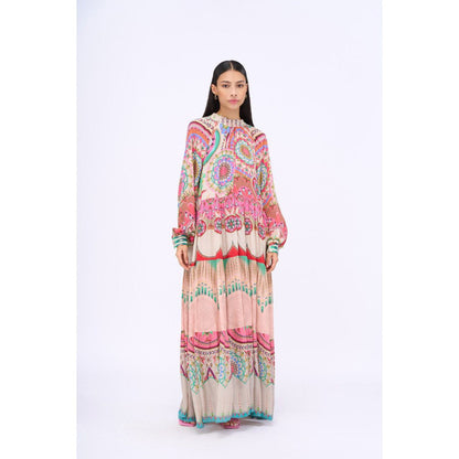 Siddhartha Bansal Multi-Colour Printed Maybelline Maxi Dress