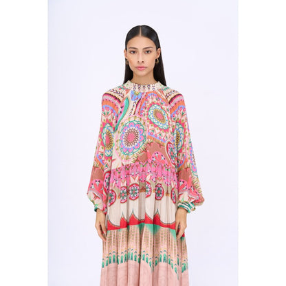 Siddhartha Bansal Multi-Colour Printed Maybelline Maxi Dress