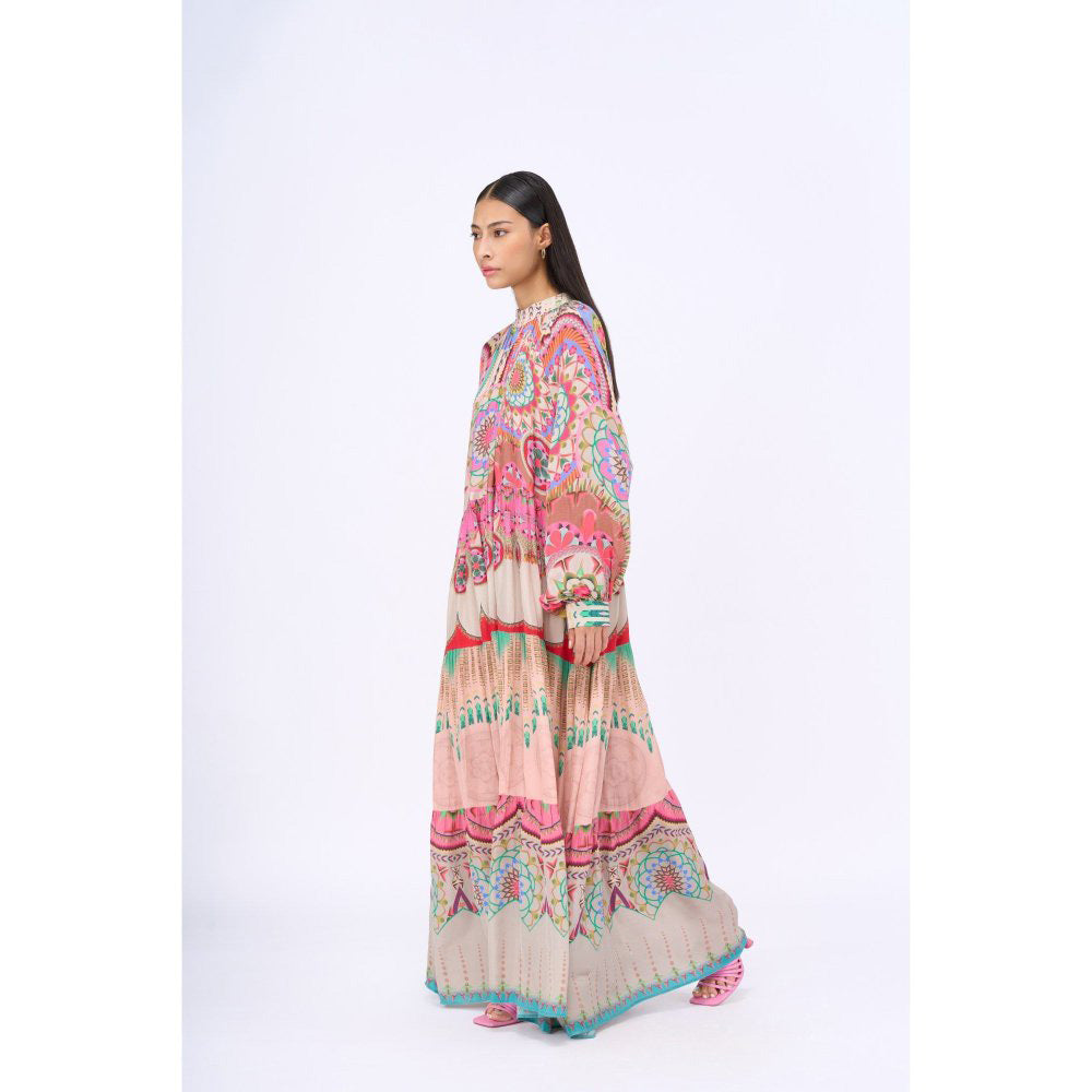 Siddhartha Bansal Multi-Colour Printed Maybelline Maxi Dress