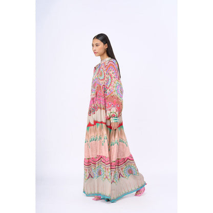 Siddhartha Bansal Multi-Colour Printed Maybelline Maxi Dress