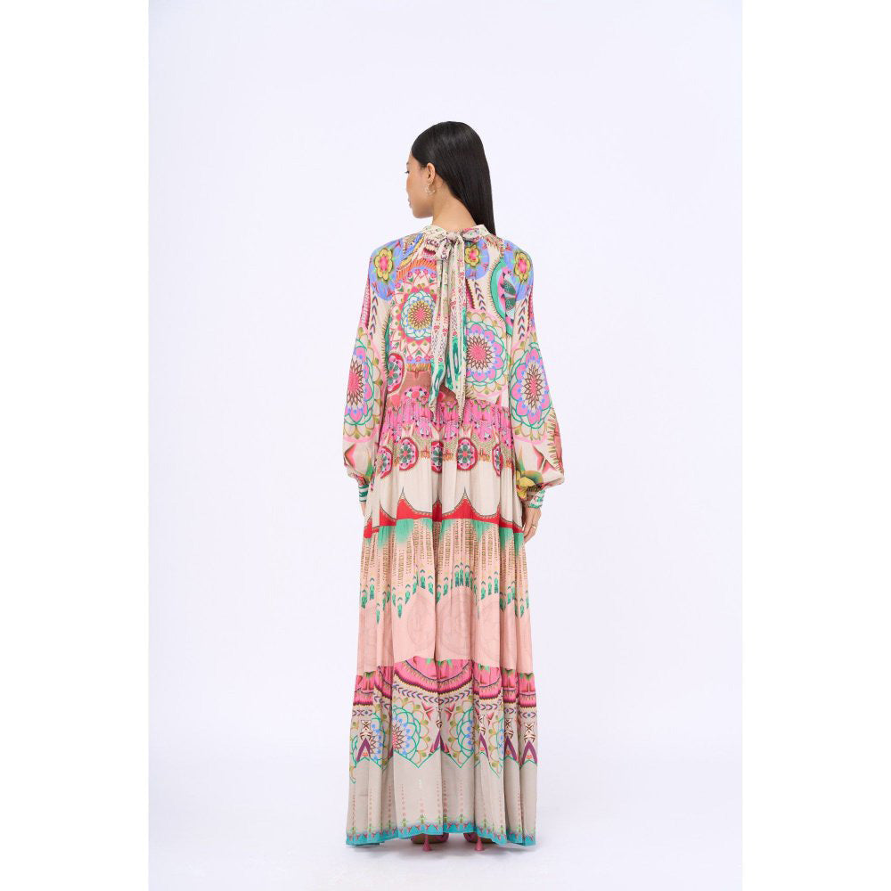 Siddhartha Bansal Multi-Colour Printed Maybelline Maxi Dress