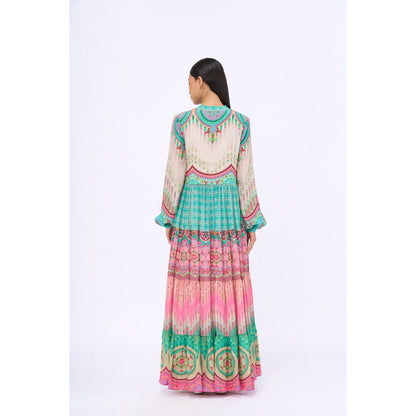 Siddhartha Bansal Multicoloured Printed Elan Dress