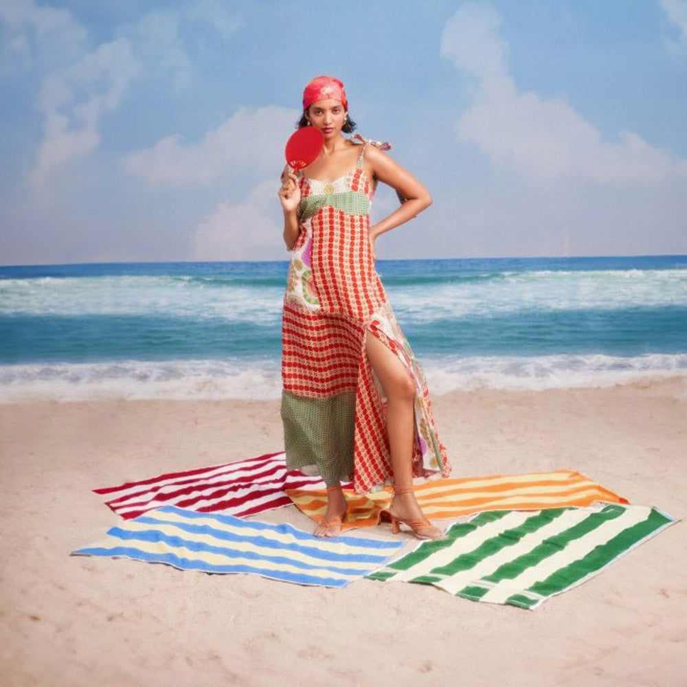 Siddhartha Bansal Orange Printed Vouge Dress