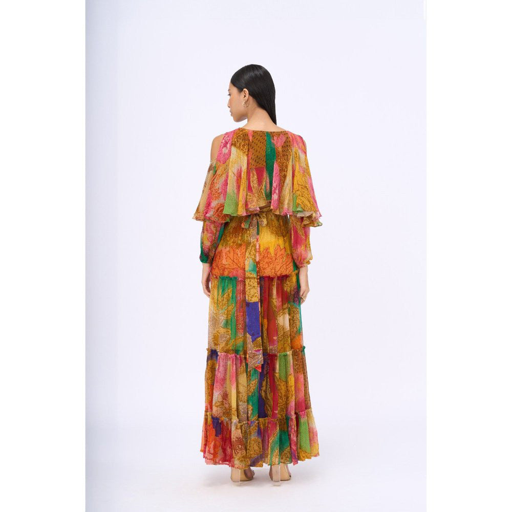 Siddhartha Bansal Multi-Colour Printed Carnival Maxi Dress