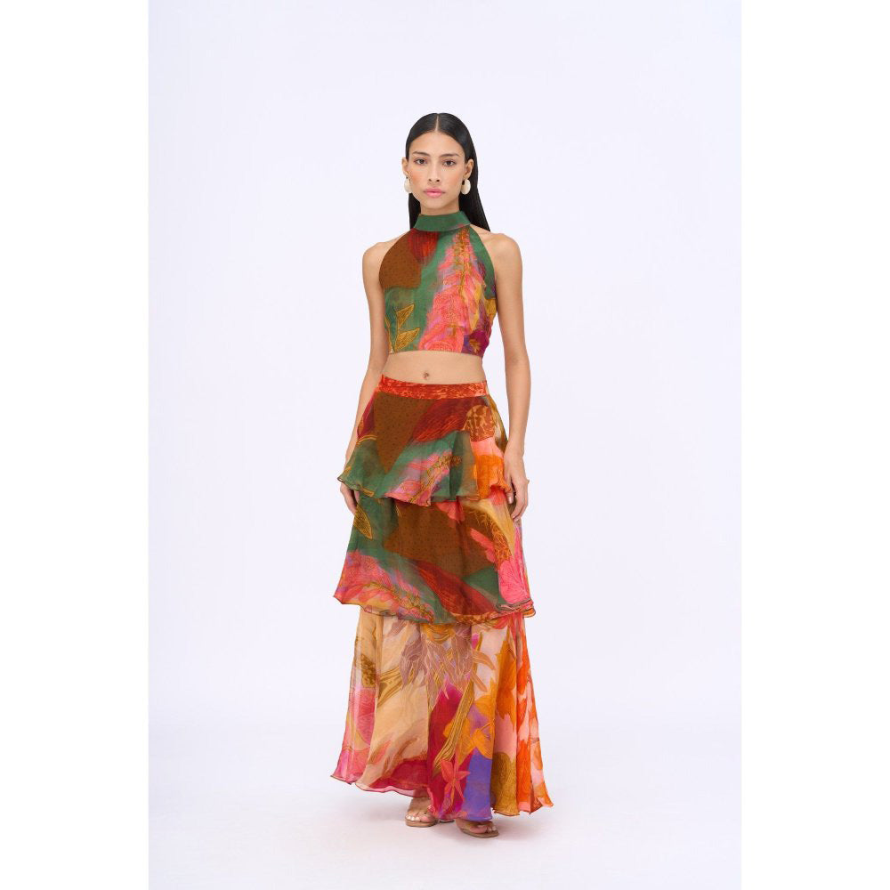 Siddhartha Bansal Multi-Colour Printed Free Fallin Co-Ord (Set of 2)
