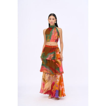 Siddhartha Bansal Multi-Colour Printed Free Fallin Co-Ord (Set of 2)