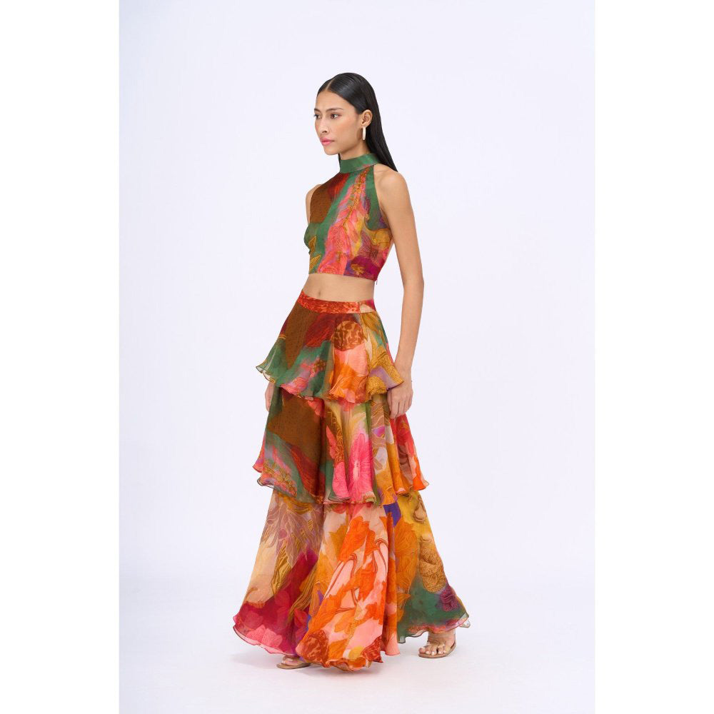 Siddhartha Bansal Multi-Colour Printed Free Fallin Co-Ord (Set of 2)