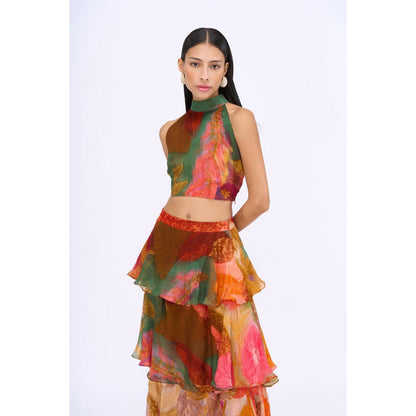 Siddhartha Bansal Multi-Colour Printed Free Fallin Co-Ord (Set of 2)