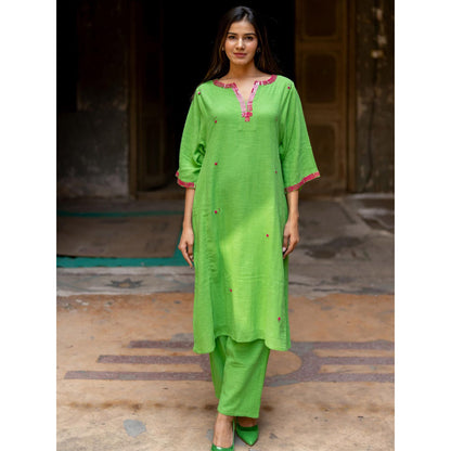 Silai Studio Kyomi Kurta With Pant for Women (Set of 2)