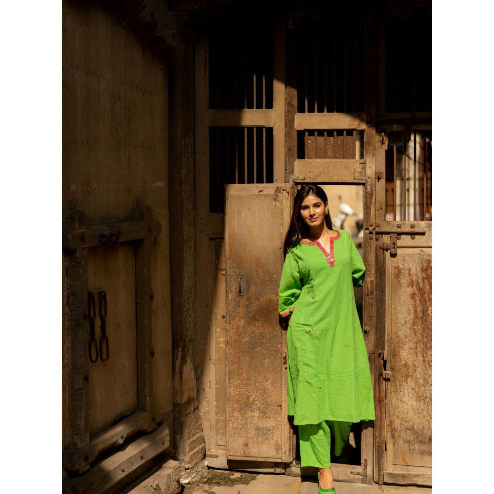 Silai Studio Kyomi Kurta With Pant for Women (Set of 2)