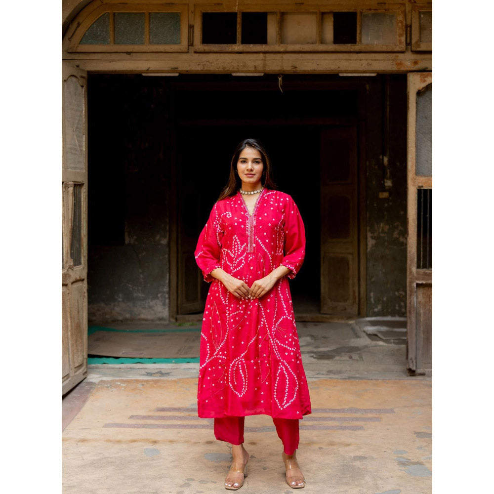 Silai Studio Falak Kurta With Pant for Women (Set of 2)