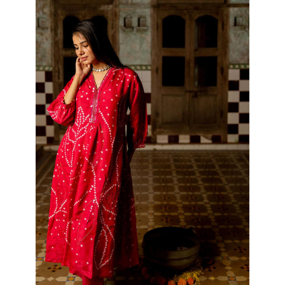 Silai Studio Falak Kurta With Pant for Women (Set of 2)