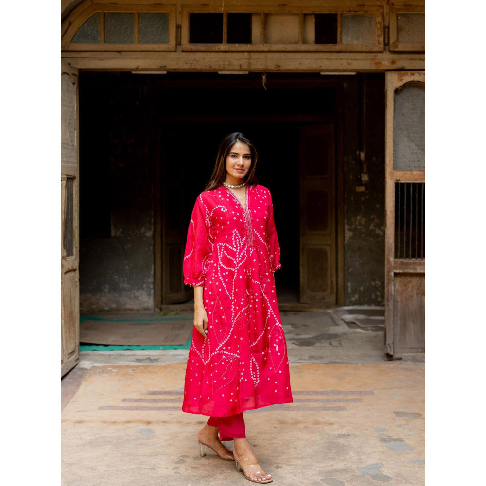 Silai Studio Falak Kurta With Pant for Women (Set of 2)