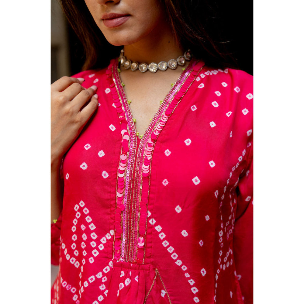 Silai Studio Falak Kurta With Pant for Women (Set of 2)
