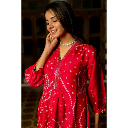 Silai Studio Falak Kurta With Pant & Dupatta for Women (Set of 3)
