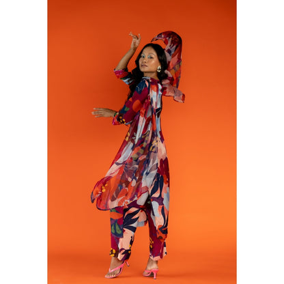 Silai Studio Sadabahaar Kurta With Pant & Dupatta for Women (Set of 3)