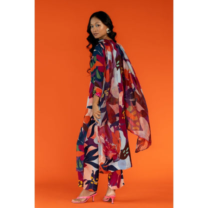 Silai Studio Sadabahaar Kurta With Pant & Dupatta for Women (Set of 3)