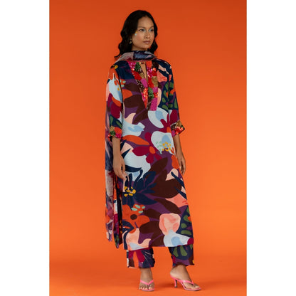 Silai Studio Sadabahaar Kurta With Pant & Dupatta for Women (Set of 3)