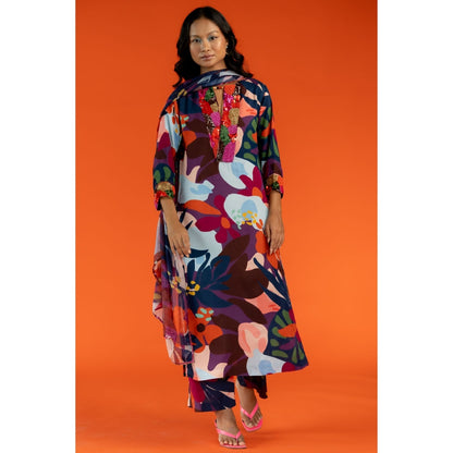 Silai Studio Sadabahaar Kurta With Pant & Dupatta for Women (Set of 3)