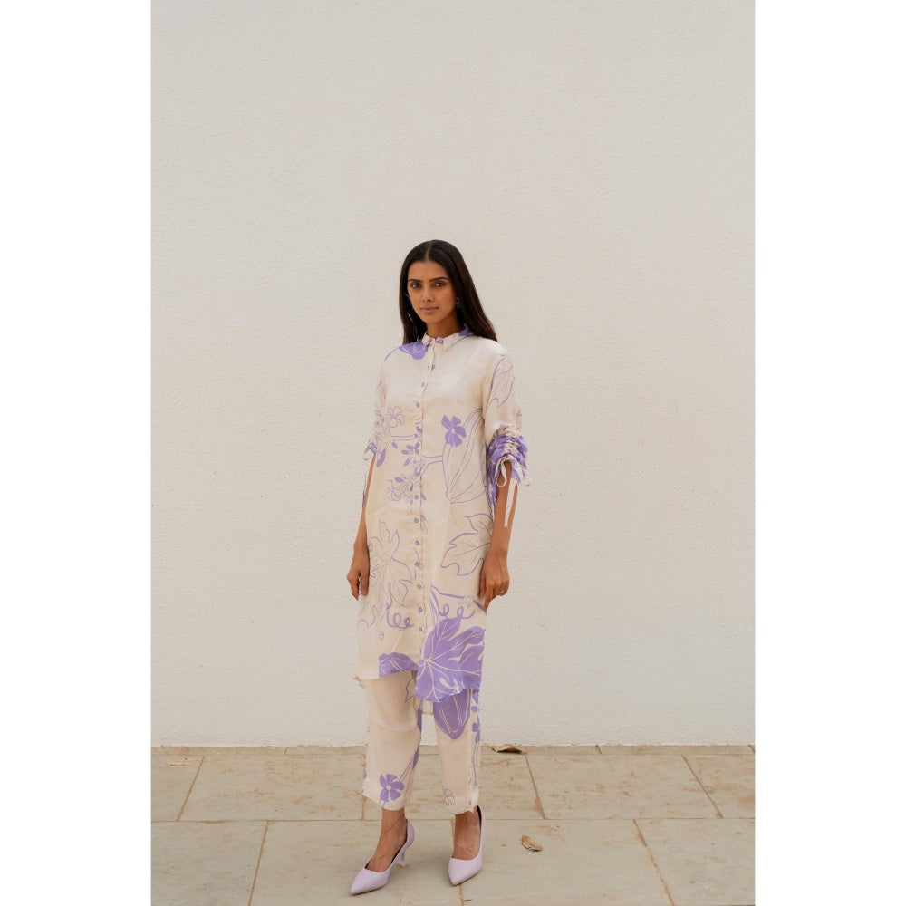 Silai Studio Beige Papeeta Kurta