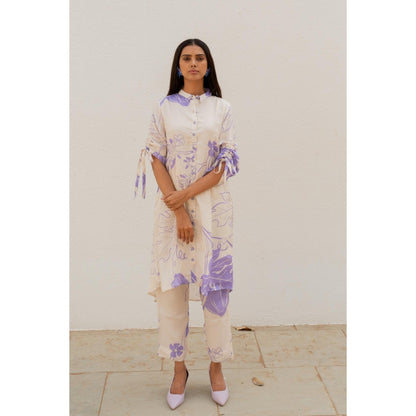 Silai Studio Beige Papeeta Kurta