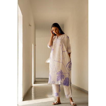 Silai Studio Beige Papeeta Kurta