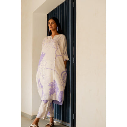 Silai Studio Beige Papeeta Kurta