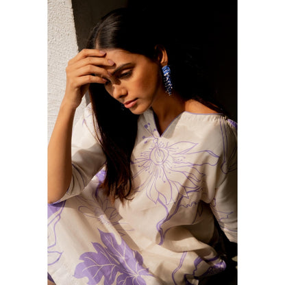 Silai Studio Beige Papeeta Kurta