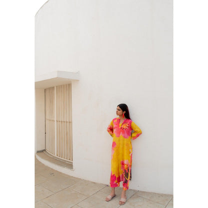 Silai Studio Tuscany Flowers Kurta with Inner (Set of 2)