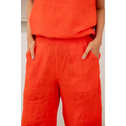 Silai Studio Scarlet Linen Co-Ord (Set of 2)