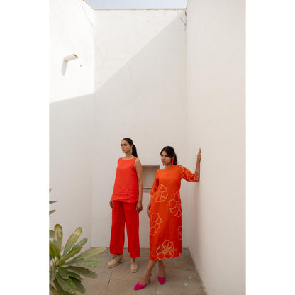 Silai Studio Scarlet Linen Co-Ord (Set of 2)