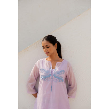 Silai Studio Dragonfly On A Thistle Kurta with Palazzo (Set of 2)