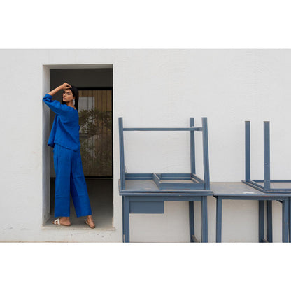 Silai Studio Sapphire Linen Co-Ord (Set of 2)
